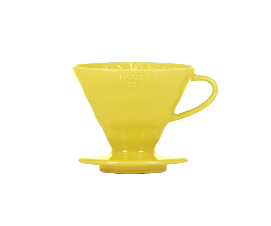 V60 HARIO 02 CERAMICA AMARILL0